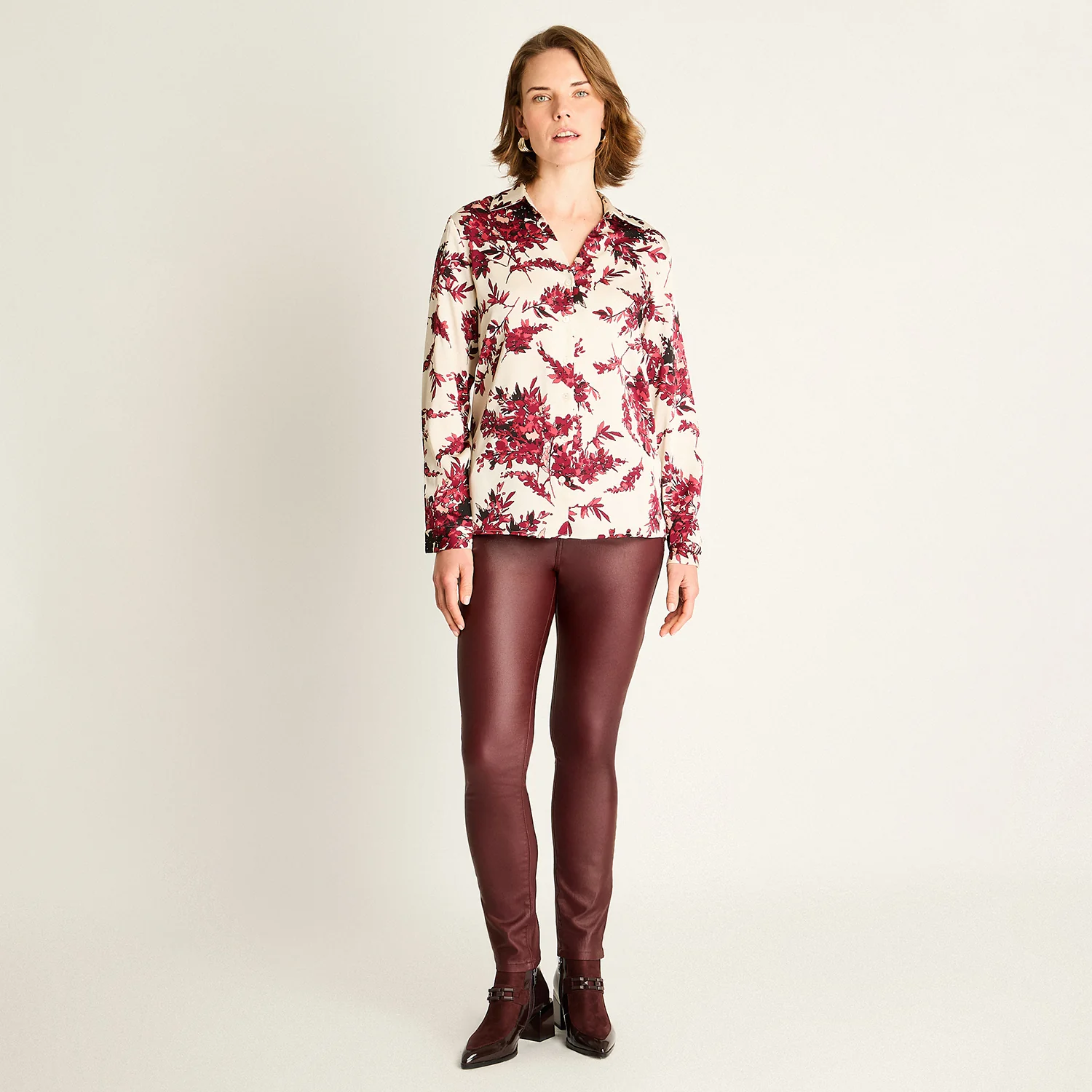 Blusa Rosada con Estampado Floral - Image 4